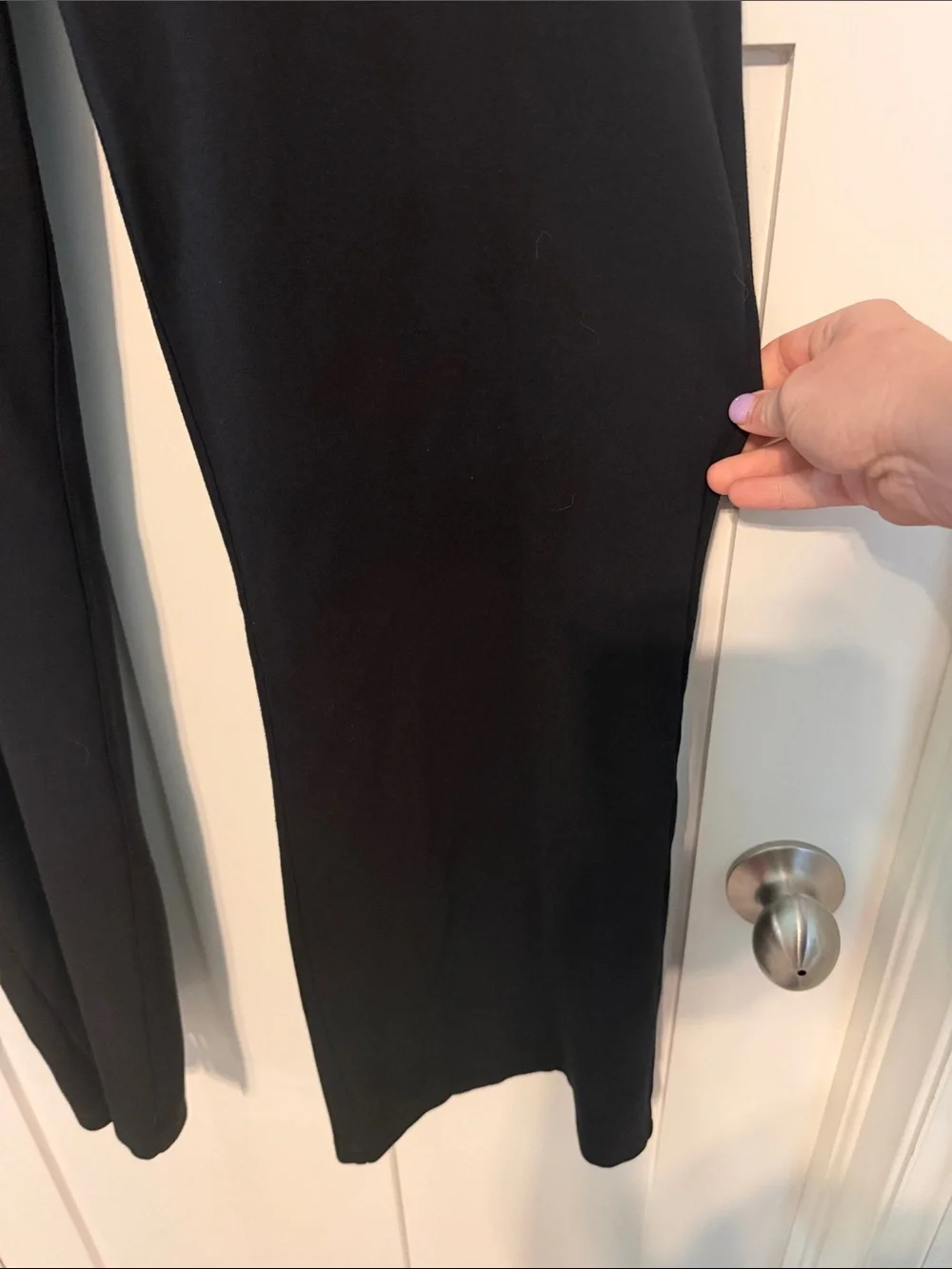 Betabrand Yoga Dress Pants Black Wide Straight-Leg Dress Trousers Petite XXL